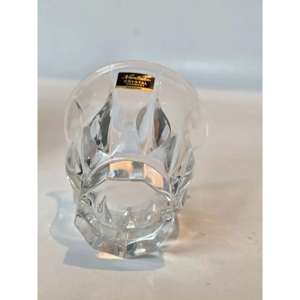 Vendome Noritake Crystal Votive‎ Candle Holder Made in Germany with Candle